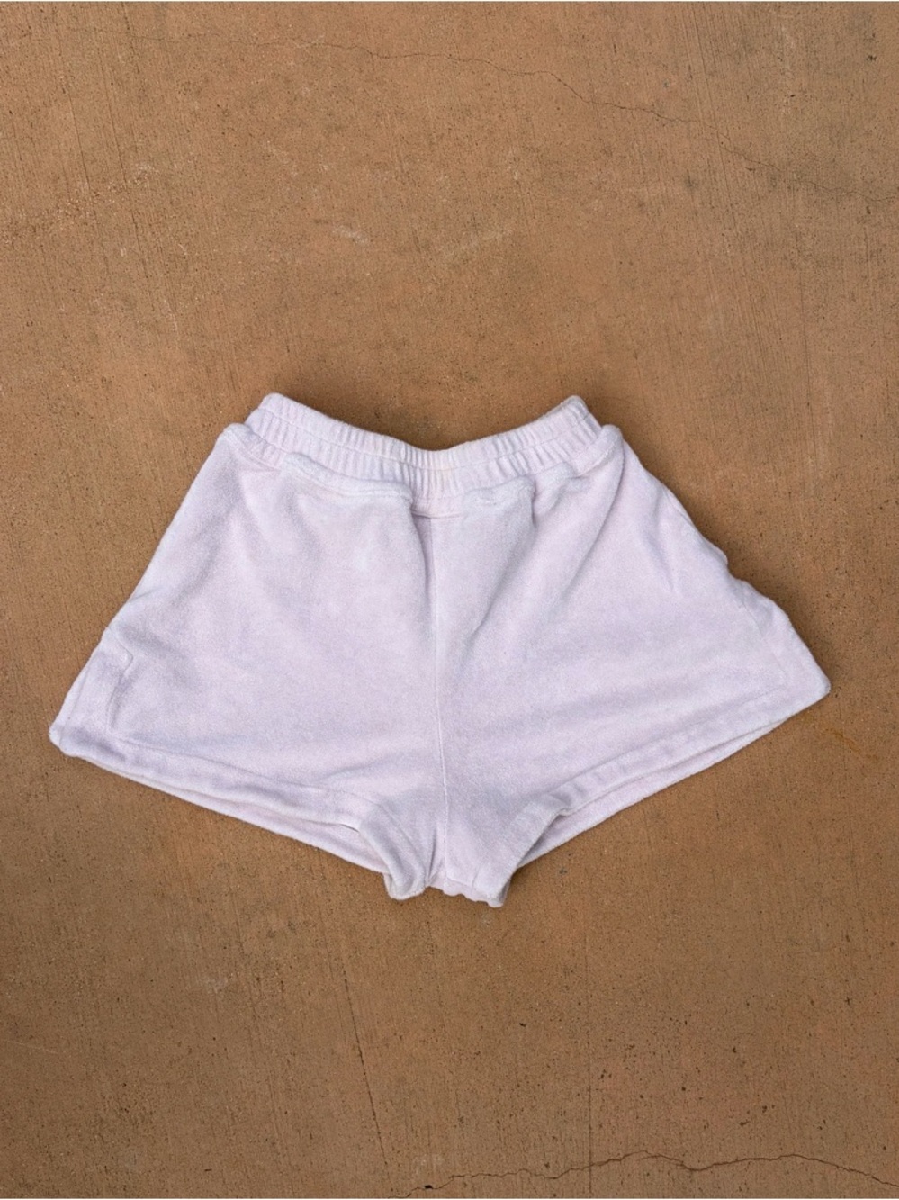 Frankie's Bikinis White Terry Coverup Shorts